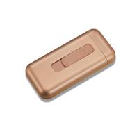 SHJ-HIUXCZ Étui à Cigarettes à Chargement intégré, 20 Longs et Fins, en Fil de tungstène, éclairage de Cigarette, scellé, résistant à l'humidité,Gold