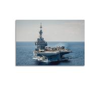 SHJNGU Poster décoratif sur toile Charles De Gaulle R91 - Motif porte-avions actif - Pour chambre à coucher - 60 x 90 cm
