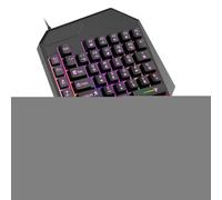 shjxi - Clavier de Jeu pour gaucher programmable - Contrôleur Professionnel pour Joueurs sur PC - Design Ergonomique avec Fonction Plug and Play pour Une Performance améliorée