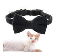 shjxi Collier nœud Papillon pour Chiens - Collier nœud Papillon pour Chien de Compagnie avec Clochette | Nœud pour Chien accrocheur à la Mode pour la Marche, Les Voyages, la Maison, la