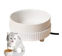shjxi Écuelle d'eau Chaude pour Animaux - Gamelle Chauffante Thermostatique pour Animaux de Compagnie,Bol à Boisson en céramique pour Chat, Faible consommation | pour Chatons et Chiots