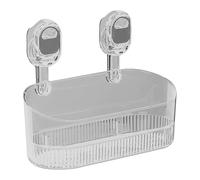 shjxi Étagère de salle de bain, tasse à ventouse pour organisateur de rangement mural, support interactif sans perçage, étanche, réactif, étagère lourde nécessaire pour comptoir de douche 14,55 x 32,2