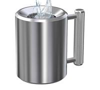 shjxi Heavy Mug, Stainless Steel Weighted Mug, Ergonomic Metal Bottle 8000g, Fitness Funny Combined Design Cup for Workout and Boxing Outdoor Sport, 6.06x3.65 Inches