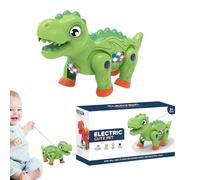 shjxi Interactive Light-Up Walking Toy - Musical Electric Animal Toy with Rope, Fun Animated Cartoon Animal Gift for Kids, Portable Light-Up Toy for Birthdays, Children’s Day, and Christmas Musical L