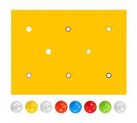 shjxi Jeux de construction d'équipe pour groupe | Activités de groupe perforées avec huit balles, jeux de groupe d'extérieur | Pour réunions de , fêtes, aires de jeux, parcs, plages, cours