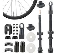 shjxi Kit de valve de pneu universel, kit de valve de pneu sans chambre à air, pour vélo, scooter, moto, système de jante sans chambre à air, facile à installer, kit de pièces de cyclisme légères