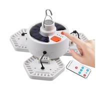 shjxi Lanterne solaire de camping, lampe de chargement USB, lampe télécommandée, outil d'éclairage extérieur à cinq modes, fiable pour jardin, pêche, barbecue, cour, randonnée, 15,8 x 18 x 12 cm