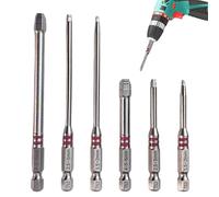shjxi Lot de 6 forets magnétiques universels avec tige hexagonale magnétique - Pour outils à main, chantier, atelier, travail du bois, travail des métaux et