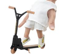 shjxi Mini trottinette à deux roues, design réaliste, action de roulement lisse, trottinette pour jeu de mouvement, garçons, filles, adolescents, jeunes, amis, jeu d'interaction en