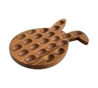 shjxi Plateau à œufs de Pâques - Plateau à fruits en forme de lapin à 21 trous, support à œufs printaniers avec design amusant, vaisselle et accessoire de service pour cuisiniers à domicile, fêtes