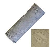 shjxi Rouleau à dalles d'argile - Outil de modélisation de motifs - Fournitures de bricolage avec motif oiseau, abeille, baleine, outils de poterie pour arts et travaux manuels faits à la main