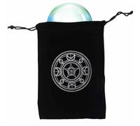 shjxi Sac de rangement pour cartes de tarot magique mystérieux, noir