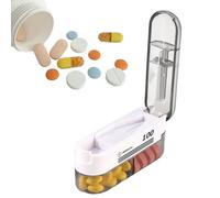 shjxi Séparateur de comprimés portable - Appareil de coupe de médicaments réglable - Séparateur de pilules de - Pour personnes âgées, patients, infirmiers, professionnels, soucieux de la santé
