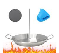 shjxi Support à brochettes vertical en acier inoxydable Al Pastor pour barbecue, support à brochettes pour four, support vertical pour brochettes de kebab, hachoir à brochettes brésiliens avec 3 pics