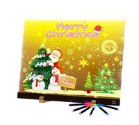 shjxi Tableau d'affichage LED avec couleurs | Fournitures d'écriture effaçables - Tableau à message en acrylique, pour enfants d'âge préscolaire, salle de classe, maison, bureau, école, salle de jeux