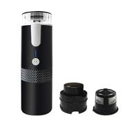 Shkalacar Cafetière Portable, 170 ml Machine à Expresso électrique Sans fil de Voyage, Mini Machine à café à Capsules Rechargeable pour Voiture, Maison, Bureau, Voyage