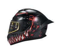 Shkalacar Casque Moto,Casque de Moto intégral Rapid Street Casque Unisexe Adulte Cool Rider équipement Quatre Saisons Nouveau Casque de Moto de Tourisme de Rue