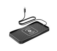 Shkalacar Chargeur sans Fil de Voiture, Chargeur Rapide 20 W avec Certification pour, Support de Tableau Bord à Sortie Multi-Vitesses, Surface Antidér (Câble Type C 1 m)