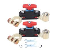 Shkalacar Coupe-batterie 12 V 24 V, Construction en Cuivre Pur pour une Forte conductivité, avec Bornes Rotatives et Poignée Rapide à 90 Degrés, pour Voiture, Camion, Bateau, Camp