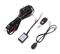 Shkalacar Ensemble de Faisceau de Câblage LED Lights, LED Light Light Cabling Set, avec Sauvegarde de Relais et Commutateur adapté aux Feux de (2 Microphone avec 1 récepteur)
