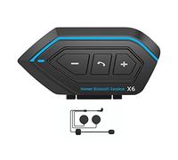 Shkalacar Intercom Moto Bluetooth, Casque de Moto Casque BT5.0 Casque étanche interphone Casque réduction du Bruit Prise en Charge Appel Mains Libres réponse Automatique stéréo