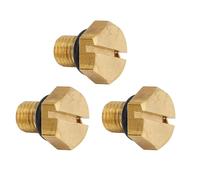 Shkalacar Kit de vis de vidange de cuve à flotteur de carburateur 6H3-14992-00 pour moteur hors-bord 3 pièces Joint torique en cuivre, pour moteur 2T 40 50 60 75 à 90 CV