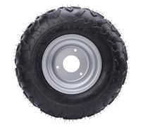 Shkalacar Pneu 145 70 6 avec Jante, Pneu Tout-Terrain de 6 Pouces, Fixation à 3 Boulons pour ATV UTV Quad Go Kart Chariot de, composé Caoutchouc Longue Durée avec Motif Bande