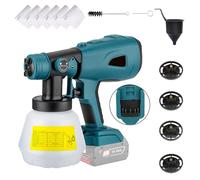 Shkalacar Pulvérisateur de peinture sans fil de rechange pour batterie Bosch 20 V Max, 1000 ml pour intérieur et extérieur, meubles, armoires, murs, clôture, plafond (batterie non incluse)