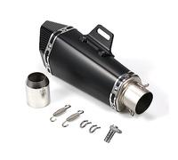 Shkalacar Silencieux Moto Universel de 1,5 à 2 Pouces,Silencieux Fashion Style Tail Tube Résistant aux Hautes températures de Remplacement Compatible AVCE Yamaha Moto ATV ZX6R 10R Z900 Z800 R3 R25 R6