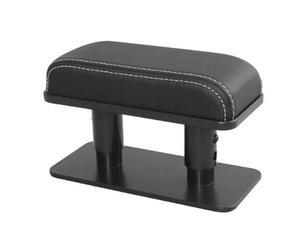 Shkalacar Support Universel D'accoudoir de Porte de Voiture, Accoudoir de Voiture Support de coude Gauche, Repose-Bras en Cuir, Support de Coussin, 3 hauteurs réglables, Installation Non Destructive