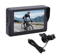 Shkalacar Système de Caméra de Recul pour Vélo, Moniteur HD 1080p 5 Pouces avec Grand Angle 110° et Vision Nocturne, Batterie 10 000 MAh, pour VTT, Vélo Route, Scooter