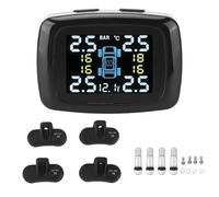 Shkalacar Système Intelligent de Surveillance de la Pression des Pneus TPMS avec 4 Capteurs Internes, Alarme en Temps Réel pour Voitures, SUV, Camionnettes