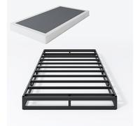 SHLAND Sommier tapissier double - 7,6 cm - Ressorts en métal robustes à profil bas pour lit simple, base de matelas, assemblage facile, housse facile à nettoyer
