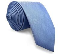 Shlax&Wing Baby Bleu Couleur Unie Homme Cravate 6cm Maigre Costume d'affaires Classic