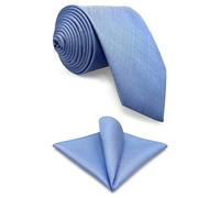 shlax&wing Baby Bleu Couleur Unie Homme Cravate Costume d'affaire