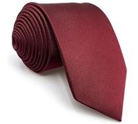 Shlax&Wing Couleur Unie Rouge Mariage Homme Cravate Classic Fashion 147cm