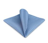 Shlax&Wing Homme Cravate Bleu Points Costume d'affaires Soie Suit Pour des