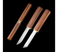 SHLWYG Nouveau couteau à fruits, petit couteau droit, adapté à un usage quotidien à la maison et à l'extérieur - tranchant, beau, avec fourreau