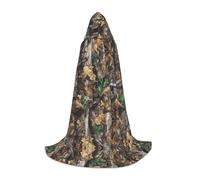 SHLXMDNZ Cape à capuche avec imprimé camouflage Cold Tree pour adolescents, parfaite pour Halloween et les fêtes à thème