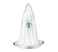 SHLXMDNZ Cape à capuche avec imprimé mauvais œil pour adolescents, cape parfaite pour Halloween et les fêtes à thème