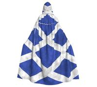 SHLXMDNZ Cape à capuche imprimée écossaise unisexe pour adulte Costume d'Halloween Cosplay pour homme/femme