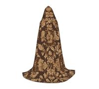 SHLXMDNZ Ensemble de cape à capuche à imprimé floral pour adolescents, cape parfaite pour Halloween et les fêtes à thème