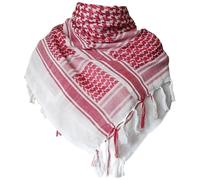 Shmagh Écharpe châle pour homme et femme Tête multifonction Shemagh Shemagh polyvalent châle d'extérieur à porter au quotidien Grand foulard, Rouge, Taille unique