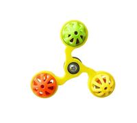 SHMEKUN Jouets pour perroquets Perroquet Puzzle Rouet Divertissement Jeu Moulin À Vent-Jaune