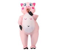 SHMIZZ Déguisement Gonflable Cochon, Costume Gonflable Pig Roses Vêtements Gonflables Deguisement Adulte Fancy Dress Cosplay Outfit Adult