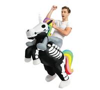 SHMIZZ Déguisement Gonflable Licorne, Costume Gonflable Magic Licorne Vêtements Gonflables Deguisement Adulte Fancy Dress Cosplay Outfit Adult (Skull Unicorn)