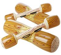 SHMIZZ Ensemble Flottant Gonflable Jouets, 2 Set Bouée Gonflable Jeu de Combat, Flotteur Gonflable Bouée Piscine Canoë pour Adultes Gonflable de Flotteurs (Brun Clair)