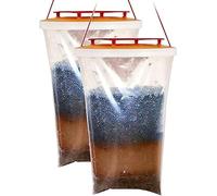 SHMIZZ Piège à Mouches, 2 Pièces Lot de à Mouches Attrape Transparent Suspendre en Plein air Fly Traps piège à Mouches Jardin pour Cuisine,Maison