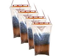 SHMIZZ Piège à Mouches, 4 Pièces Lot de à Mouches Attrape Transparent Suspendre en Plein air Fly Traps piège à Mouches Jardin pour Cuisine,Maison