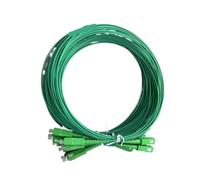 SHMKBDPF Câble de raccordement à fibre optique Telecom SC/Apc SM G657A2 SX 1,6 mm, sangle verte, longueur 3,5 m, IL ≤ 0,3 dB